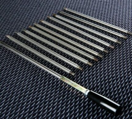 Knife Sharpener Cylinder Grinding Diamond Rod Whetstone Fixed Angle Ruixin RX008